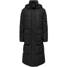 Only Hooded Quilted Jacket - Black