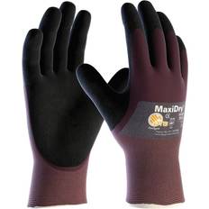 Purple Work Gloves ATG PIP 56-425/XXL Foam Nitrile Coated Gloves, Palm Coverage, Purple/Black, 2XL