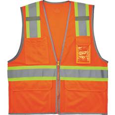 Work Vests Ergodyne GloWear Safety Vest, 2-Tone, Type-R Class 2, Large/X-Large, Orange, 8246Z