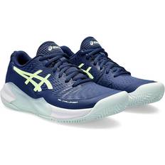 Women - Yellow Racket Sport Shoes Asics GelChallenger Clay Women's Tennis Shoe, Blue/Yellow