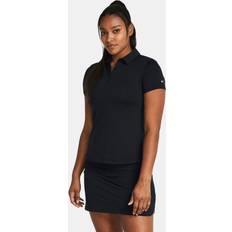 Under Armour Elastane/Lycra/Spandex Polos Under Armour Women's Playoff Short Sleeve Polo Black Black Halo Gray