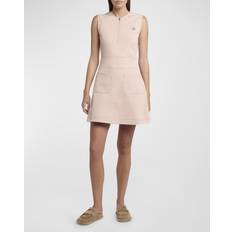 Moncler L Dresses Moncler Kleid Aus Baumwollmischung Rosa