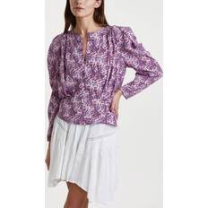 Donna Bluse Isabel Marant Mauve Silk Zarga Top - Pink