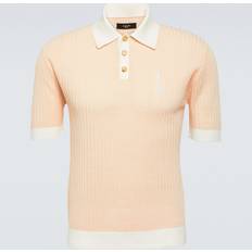 Amiri Poloshirts Amiri Polohemd aus einem Baumwollgemisch Orange