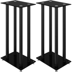 vidaXL Speaker Stands 4 Pillars Design 2 Pack