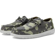 Hey Dude Men Shoes Hey Dude Wally Washed Camo Shoes, Green/Multi