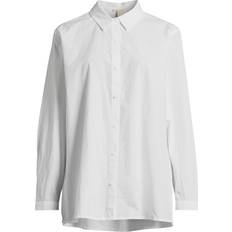 Eileen Fisher Women's Classic Collar Easy Shirt White