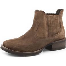 Ankle Boots Roper Men Lucas Cow Suede Performance Western Ankle Boot Square Toe Brown