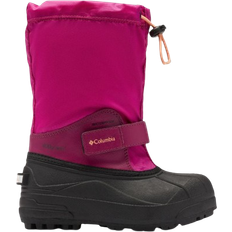 Drawstring Winter Shoes Columbia Big Kid's Powderbug Forty Snow Boot - Wild Fuchsia/Bright Nectar