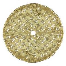 Gold Christmas Tree Skirts Northlight 20" Gold Sequin Snowflake Pattern Mini Christmas Tree Skirt Christmas Tree Skirt