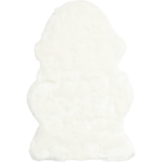 Faux Fur Sheepskin Area White