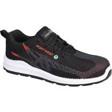 Portwest Skyddsskor Portwest Eco Trainer S1PS SR FC06 Black/Red