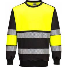 Work Tops Portwest PW3 Hi-Vis Class Sweatshirt Yellow/Black Regular