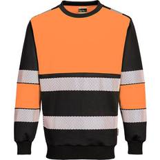 Work Tops Portwest PW3 Hi-Vis Class Sweatshirt Orange/Black Regular