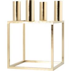 Métal Porte-bougies Audo Copenhagen Kubus Gold Porte-bougie 20cm