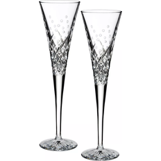 Waterford Wishes Happy Celebrations Toasting Flutes Champagne Glass 20.7cl 2pcs