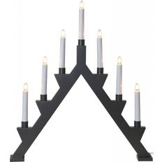 Grå Adventslysestager Star Trading Zack Grey Adventslysestage 47cm