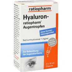 Ratiopharm Hyaluron Augentropfen 10ml 2-pack