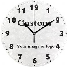 MDF Wall Clocks Wejoy Custom Your Own Round Quiet Silent Wall Clock