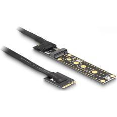 Nvme card DeLock Riser Card NVMe M.2 Key A+E male to Key M Slot with 20 cm cable