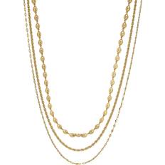 Jewellery Sets Emporio Armani Ladies' Gold-Tone Multi Strand Chain Necklace