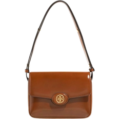 Tory Burch Robinson Spazzolato Convertible Shoulder Bag - Dark Sienna