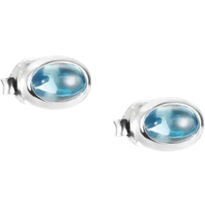 Efva Attling Love Bead Earrings - Silver/Topaz