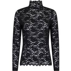 Neo Noir Liza Laceflower Blouse - Black