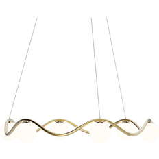 Baldakin messing Rebello Decor Circle Of Life Brass/Opal Pendel ∅ 91cm