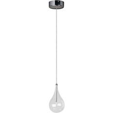 Chrome Pendant Lamps ET2 Lighting Larmes Polished Chrome Pendant Lamp 4.5"