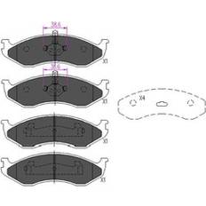 Friction Breaking KAVO PARTS Bremsbeläge KBP-4016