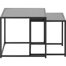 Metall Settbord Living Home Seaford Black Settbord 50x50cm 2st