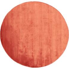 Carpets & Rugs Beliani Round Viscose Area GESI II Orange