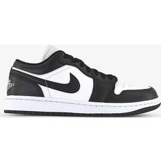Nike Womens White Black Air Jordan Low Chunky Sole Leather Low-top Trainers
