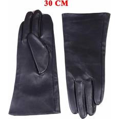 30 Black-XL 100% Leather Long Gloves Men Winter Arm Warmer Extended Mitten Male Classic Mote Riding Velvet Heated Guantes Multicoloured One