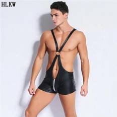 Sexy Leather Mens Suspenders Underwears Male Sexy Thong Shorts Men Shapers Man Lashing T-Pants Man Body Shaper Bodysuit Thongs Multicoloured One