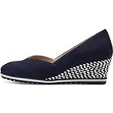 Tamaris klassiska pumps, dam klackskor, Blå marinblå