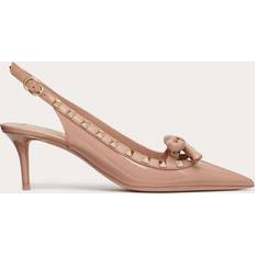 Valentino Garavani Læder Slingback Pumps Sko Dame - Beige