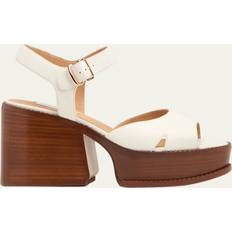 Gabriela Hearst Zuri Leather Ankle-Strap Platform Sandals