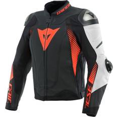 Dainese Super Speed 4 Perforated Leather Jacket - Black/White/Red