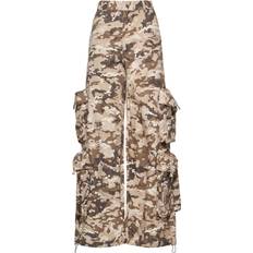 Man - XXXS Broeken & Shorts Amiri Camo Print Cotton Drill Wide Leg Pants