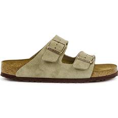 Birkenstock Arizona Taupe Suede Sliders