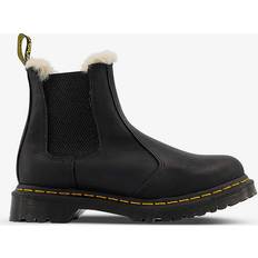 Dr. Martens Womens Black Wyoming 2976 Leonore Faux Fur-lined Leather Chelsea Boots Eur Women