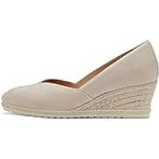 Tamaris klassiska pumps, dam klackskor, Beige elfenben