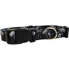 Littlearth Littlearth Unisex-Adult NFL Las Vegas Raiders Pet Collar, Team Color, Large