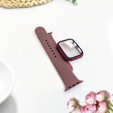 Shein 3-In-1 Includes A Wristband, Case, And Film For Women Men. I Fashion Sports Monochrome Band 38mm 40mm