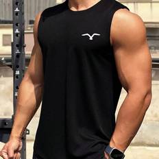 Herr - Slim Linnen Shein Men's Round Neck Sleeveless Top