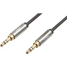 Auxiliary Stereoljudkabel 3.5 mm Jackkontakt till 3.5 mm Uttagskontakt 1.2 m Svart