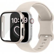 Shein 3-In-1 Includes A Wristband, Case, And Film For Women Men. I Fashion Classic Monochrome Band 38mm 40mm