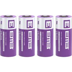 EEMB EEMB 4PACK CR123A Lithium Batteries 3V 1500mAh CR123 Battery with High Capacity for Flashlight Toys Alarm System Non-Rechargeable Battery